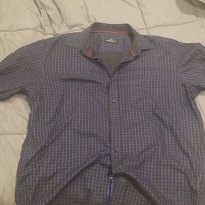 Bugatchi Uomo blue & black XL long sleeve